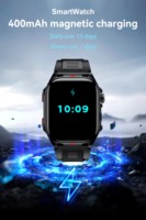 Reloj inteligente para hombre, reloj deportivo de 400mAh, reloj inteligente con llamada inalámbrica, resistente al agua IP68, relojes con linterna LED para mujer, Android IOS