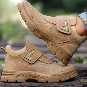 <span class=keywords><strong>Chaussures</strong></span> <span class=keywords><strong>de</strong></span> sécurité en cuir à semelle en caoutchouc amortissante et résistante à l'usure pour le travail – Offre spéciale - Product Image 2