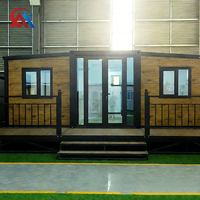 Maison modulaire moderne de 20 pieds, 2 chambres avec cuisine et salon en open space, maisons préfabriquées avec salle de bain, maison conteneur extensible