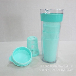 Ozzie's Nice Cold Water Pitcher With <b>Filter</b> 1 Pitcher 4 Cups Set Portable Household Use Blue Color - Product Image 3