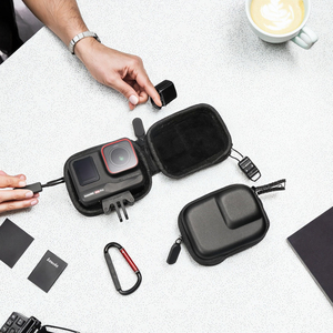 Nhà Máy Tùy Chỉnh EVA Cứng Shell <span class=keywords><strong>Mini</strong></span> Hành Động Máy Ảnh Lưu Trữ <span class=keywords><strong>Bag</strong></span> Trường Hợp Cho Insta360 Ace Pro 2/Ace Pro/Ace/DJI Hành Động 5 Pro - Product Image 4