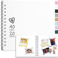 Album de scrapbooking marron 8x8 pouces pour photos de mariage, livre de souvenirs de croissance des enfants, album de scrapbooking noir pas cher