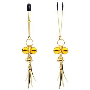 SM Nippel ring Flirten 1 Paar Feder Metall glocken Nippel klemmen Necken Feder BDSM Nippel bestrafen BDSM Mädchen Exotisches Zubehör - Product Image 5