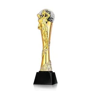 Factory New Design Sports Music Movie Company Anniversary Gold Eagle Trophies Resin Trophy Award