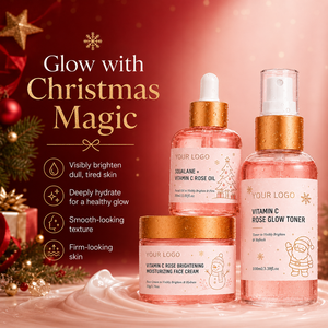 ชุดผลิตภัณฑ์บำรุงผิวหน้า K-Beauty Rose ประกอบด้วย ครีมบำรุงผิวหน้าเพื่อผิวกระจ่างใส เอสเซนส์บำรุงผิวหน้าเพื่อผิวกระชับ และโทนเนอร์เพิ่มความชุ่มชื้น 3in1 ชุดของขวัญคริสต์มาส - Product Image 3