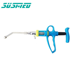 Instruments vétérinaires de haute qualité 5ml <span class=keywords><strong>seringue</strong></span> de vaccin automatique <span class=keywords><strong>seringue</strong></span> continue de dose de vaccin à poignée bleue - Product Image 6