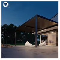 Pavillon pare-soleil imperméable de pergola de persienne en aluminium réglable de Prima pour des maisons préfabriquées de cour de villa