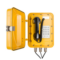 Téléphone robuste anti-explosion filaire pour l'exploitation minière, le pétrole et le gaz, tunnel, téléphone intrinsèquement sûr, système SIP VOIP