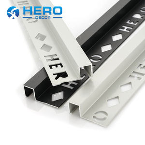 Profilé en aluminium Panneau de protection <span class=keywords><strong>Joint</strong></span> Strip Plafonds Encastré Hero Métal Mur Coin Garde Transition Bordure Carré Carrelage - Product Image 1