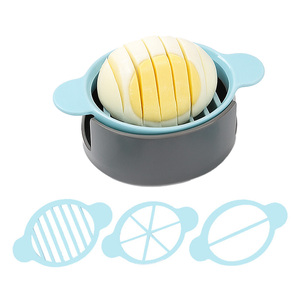 Sáng tạo đa mục đích hướng dẫn sử dụng công cụ nhà bếp trứng Slicer <span class=keywords><strong>Cutter</strong></span> với 3 lưỡi PP nhựa để cắt thuận tiện của 3 hình dạng - Product Image 2