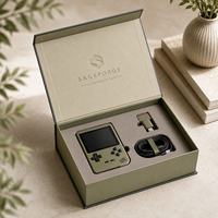 Boîte magnétique rigide écologique avec gaufrage, pelliculage mat et éponge, en carton recyclable pour console de jeu – Fabrication OEM