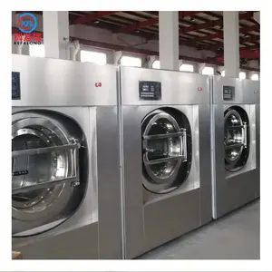Laundromat otel daire için kullanılan gaz veya elektrikli ısıtma ticari çamaşır yıkama ekipmanları çamaşır makinesi