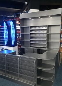 ชั้นวางสินค้าแบบตั้งพื้น Kimham Hot Wheels แบบสองด้าน 5 ชั้น  เคลือบผงอีพ็อกซี่  แข็งแรงทนทาน  สำหรับซูเปอร์มาร์เก็ต  ติดตั้งง่าย - Product Image 2