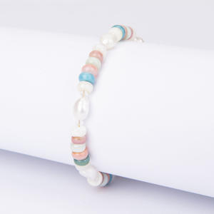 Woven <b>Bracelet</b> Vintage Colored Bohemian Shell <b>Pearls</b> Woven <b>Bracelet</b> for Women Uionen 2259 - Product Image 2