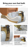 Fauteuil de pédicure spa sans tuyauterie à vibration réglable pour massage corporel complet, idéal pour salon de manucure - Vente en gros Foshan