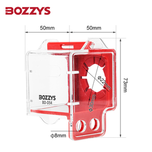 Rõ ràng nhựa dừng khẩn cấp push button chuyển khóa bao gồm PC Chất liệu Ổ khóa cho Cửa Cách sử dụng ngăn chặn tình cờ liên lạc - Product Image 2