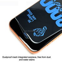 Protection d'écran en verre trempé ESD transparent intégral 0,55 mm avec bord incurvé 300C sans cadre pour iPhone 18 17 Pro Max 16 (Lot de 10 + 1)