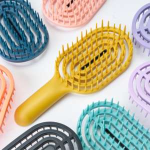 Escova macia para massagem do couro cabeludo e desembaraçar cabelos, uma variedade de cores, dentes de alta elasticidade, fácil de transportar, mais vendida - Product Image 4