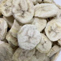Gefreeze-droogde bananenplakjes, knapperige fruitstukjes voor ingrediënten/bakkerijen/snacks, groothandel, blokjes, 0 toegevoegde suiker, 0 vet