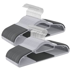 Perchas de Plástico para Ropa 23x21cm Antideslizantes para Almacenamiento en Armario - Product Image 1