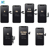 Écran lcd oled incell de haute qualité pour iphone, pour modèles x, xr, xs max, haute qualité, 10 pièces