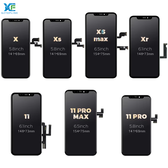 Oem Original Gx Zy Oled High Quality X Xr Xs Max Phone Incell Lcd Screen Display and Digitizer for iphone
