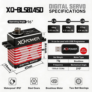 <span class=keywords><strong>Servomotor</strong></span> RC Digital Estándar de 40KG, 8.4V, sin Escobillas, Personalizado CNC, Programable para Coches y Aviones RC, Venta al por Mayor de Fábrica - Product Image 5