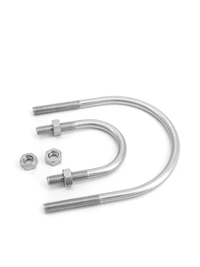 تراجع الساخنة المجلفن الفولاذ المقاوم للصدأ SS316 U نوع قفل على شكل Ubolt مربع U الترباس للشاحنات - Product Image 2