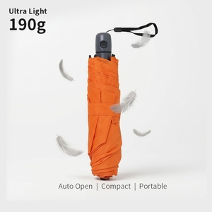 Portable Compact Folding <b>Umbrella</b> Fully-Automatic Open Close Lightweight Travel <b>Windproof</b> Rain Protection Stainless Steel Nylon - Product Image 3