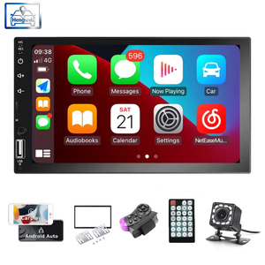 Reproductor MP5 para Auto de 7 Pulgadas con Pantalla Táctil 2 Din, Estéreo para Tablero, USB, Compatible con Mirror Link, FM, Bluetooth Integrado, CarPlay Opcional - Product Image 1