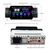 Hisound Single Din Car Stereo Pemutar Mp5 Mobil 1 Din dengan Carplay Android Auto Kamera Mundur