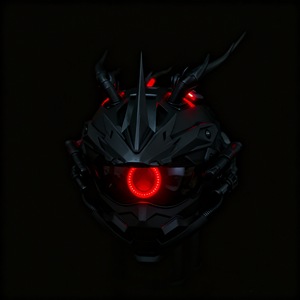 Casque intégral Cyberpunk Hero Series Kylin avec éclairage LED, style Mecha, modifiable, premium, pour cosplay et moto - Product Image 4