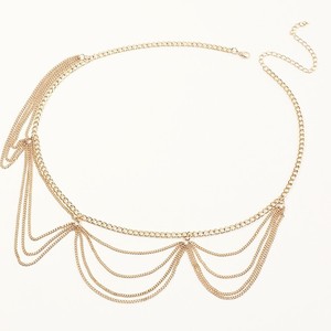 ห่วงโซ่คาดเอวโลหะหลายชั้นสีทองสไตล์ย้อนยุคแฟชั่นสำหรับผู้หญิงงานปาร์ตี้สไตล์ฮิปฮอป - Product Image 5