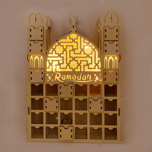 Muslim islamic decorations for home Eid Mubarak Ramadan Kareem Wood ramadan kareem box