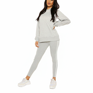 Survêtements de sport de qualité supérieure pour femmes, vêtements d'entraînement décontractés à rayures pour femmes - Product Image 1