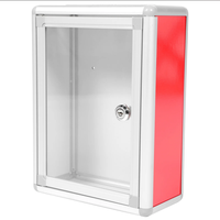Boîte aux lettres murale transparente extérieure en acier, antirouille, étanche, antivol, durable, couleur personnalisable, sécurisée