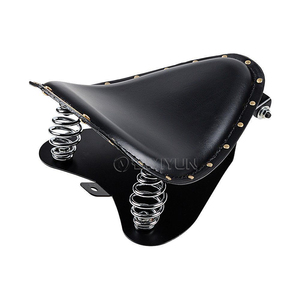 Asientos <span class=keywords><strong>Cafe</strong></span> Racer Sillín Individual con Muelles y Remaches para Motos Personalizadas Harley Scrambler Chopper Bobber Bratstyle - Product Image 2