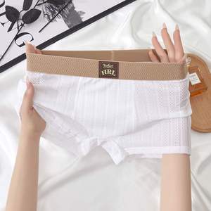 Calzoncillos Boxer de Punto Transpirables de Verano, Cintura Media, Estilo Vintage, Malla Moderna, Paquete de 3 para Hombre, Secado Rápido, Ecológicos - Product Image 2