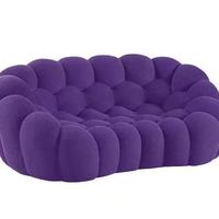 Ensemble de canapé sectionnel de football de style bulle coloré matériau en tissu adapté aux bébés canapé paresseux compressible salon d'hôtel