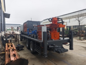 UNIQUE 200m Hydraulic Water Well <b>Drilling</b> Rig Truck Mounted Borehole <b>Drilling</b> Machine - Product Image 4
