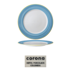 Assiette à dessert Calypso Celeste 20,1 cm Corona - Product Image 4