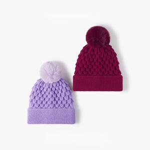 2024 High Quality Custom Logo Women Winter Cable Knit <strong>Beanie</strong> Soft Warm Hat Ski <strong>Pom</strong> <strong>Beanie</strong> for Women Knitted <strong>Pom</strong> <strong>Pom</strong> <strong>Beanie</strong> Hat - Product Image 1