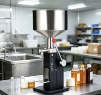 Machine de remplissage verticale à levier manuel durable, capacité de 5 à 50 ml, doseur réglable pour le remplissage de crème, confiture, huile essentielle