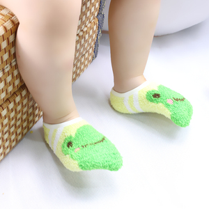 KANGYI Automne <span class=keywords><strong>dessin</strong></span> animé Lapins grenouilles animaux chaussettes bébé désossé lâche bouche chaussette infantile - Product Image 4