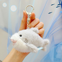 Pendentif en peluche super doux en coton PP de 10 cm, motif Famille Océan, animaux marins (Dauphin, Pieuvre), pour décompression, accessoire pour aquarium