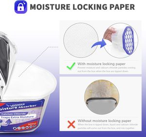 Độ ẩm hấp thụ, độ ẩm di động hấp thụ hộp cho phòng tắm của bạn, tủ quần áo & xe, Máy hút ẩm với hương thơm hoa oải hương - Product Image 3