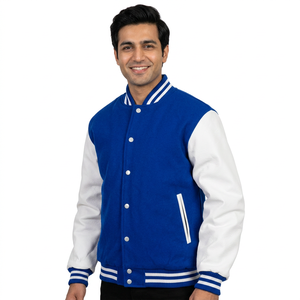 Custom 2026 High Street Style Boys' Wool PU Leather Varsity <b>Jacket</b> New College Street <b>Baseball</b> CollegeBaseballjacket <b>for</b> <b>men</b> - Product Image 1