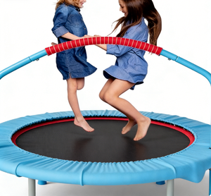 <span class=keywords><strong>CLORIS</strong></span> Trampolín Plegable Resistente de 38 Pulgadas con Red Protectora, para Ejercicio al Aire Libre, con Mango de Espuma Ajustable y Cubierta Acolchada de Seguridad, el Mejor Regalo - Product Image 3
