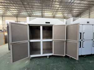 Réfrigérateur commercial et domestique en acier inoxydable à 2/4/6 portes, haute qualité, économie d'énergie, avec fonction congélateur, idéal pour les hôtels (version <span class=keywords><strong>française</strong></span>) - Product Image 2