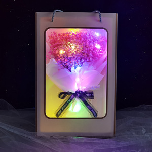 Flores preservadas Gypsophila <span class=keywords><strong>paniculata</strong></span> ramo Secado para siempre Flores eternas Caja <span class=keywords><strong>de</strong></span> regalo para Navidad Día <span class=keywords><strong>de</strong></span> San Valentín Boda - Product Image 2